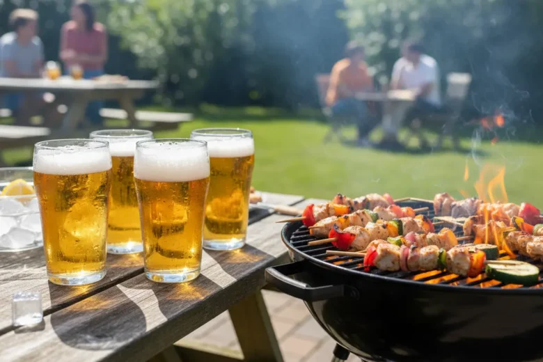 Cervejas leves e refrescantes para espetinhos suaves.