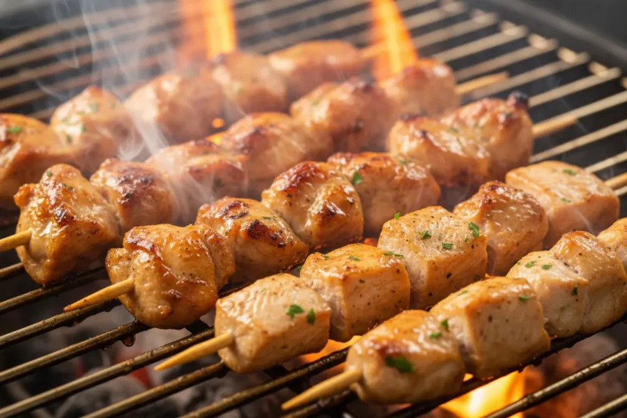 espetinhos frango grelha coxa peito > Como Fazer Espetinho