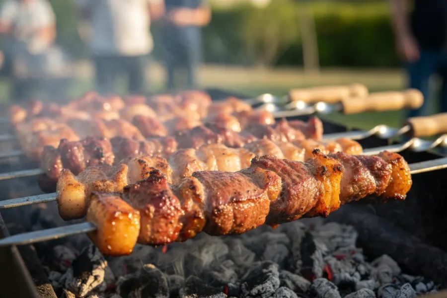 espetinhos gordurosos churrasco > Como Fazer Espetinho