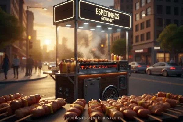 carrinho espetinho ambulante moderno > Como Fazer Espetinho