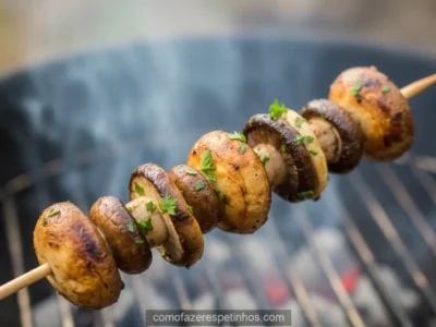 Página Inicial - Como Fazer Espetinhos 6 Espetinho de Cogumelos! A Receita Que Vai Surpreender Você
