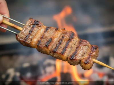 Espetinho de Cupim Perfeito! O Segredo para uma Carne Incrivelmente Macia