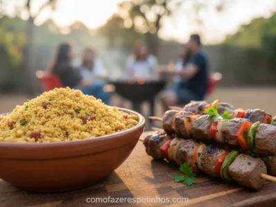 A Farofa Perfeita para Espetinhos: Segredos que Transformam seu Churrasco!
