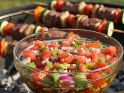 Receita de Vinagrete para Churrasco! O Sabor Inesquecível que Faltava