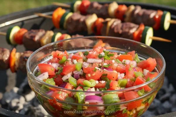 vinagrete churrasco perfeito > Como Fazer Espetinho