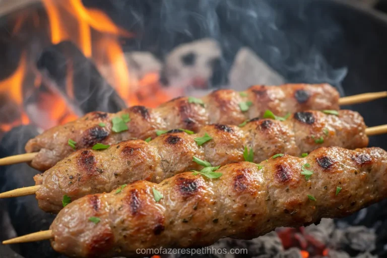 Kafta Perfeita no Espetinho! O Segredo para um Churrasco Inesquecível 1 espetinho kafta grelhado > Como Fazer Espetinho