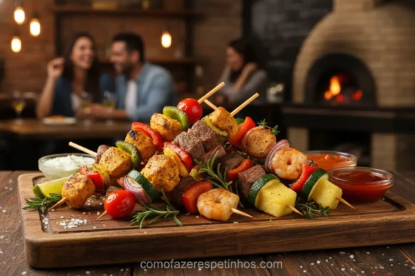 espetinhos gourmet variados > Como Fazer Espetinho