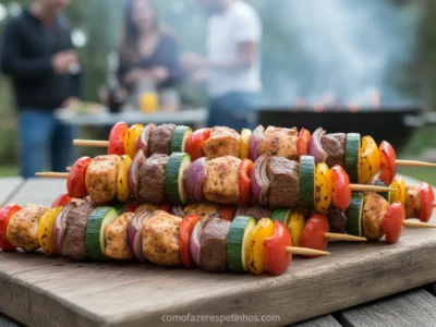 Espetinhos Low-Carb: Sabor e Saúde em Cada Mordida!