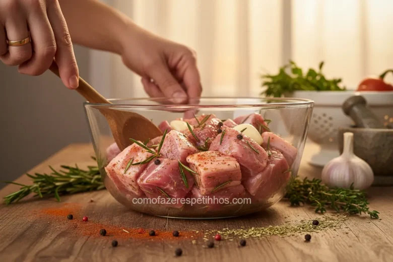 Receitas de marinadas para carne de porco em espetinhos.