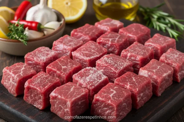 carne espetinho descongelando > Como Fazer Espetinho