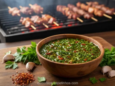 Receita de molho chimichurri caseiro: o segredo para seus espetinhos!
