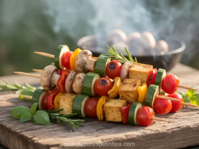 Página Inicial - Como Fazer Espetinhos 5 Ideias de Espetinhos Vegetarianos Além do Queijo! Surpreenda-se com Sabores Incríveis