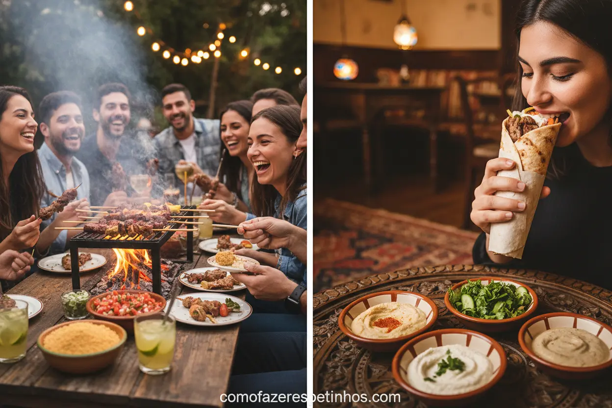 A diferença entre espetinho e Kebab na experiência de consumo.