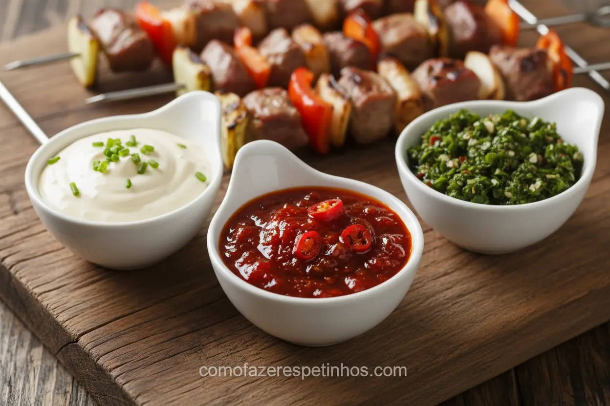 Molhos caseiros para espetinhos