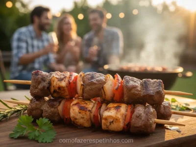 Como não queimar o espeto de madeira? Dicas essenciais para seu churrasco!