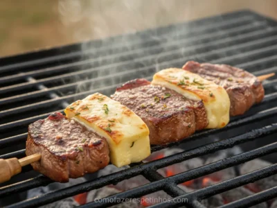Espetinho de Maminha com Provolone! Sabor Incrível e Fácil de Fazer
