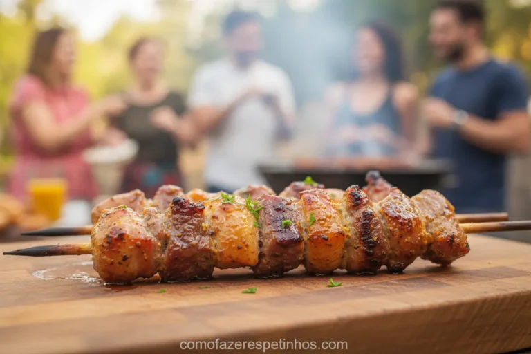 Espetinho de Fraldinha na Mostarda: O Segredo para um Churrasco Perfeito!