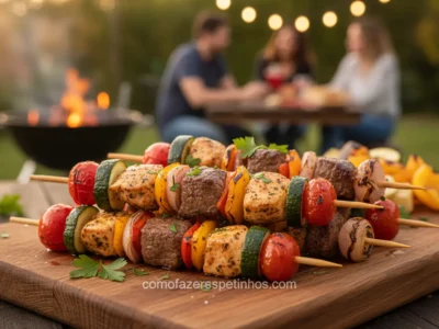 Receitas de Espetinhos Caseiros Incríveis! Sabores que Você Precisa Provar