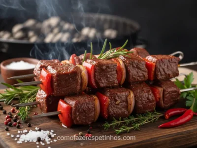 Marinadas para Espetinhos de Carne - O Sabor que Transforma seu Churrasco!