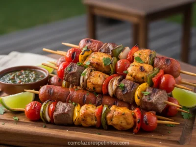 Página Inicial - Como Fazer Espetinhos 5 Espetinho Tira Gosto: 7 Receitas Fáceis para Surpreender!