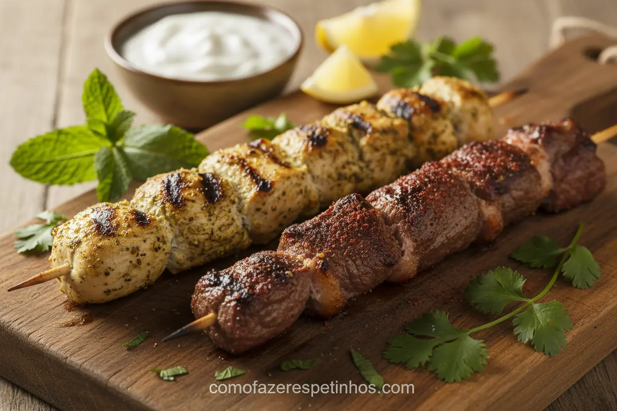 Receitas de espetinhos com temperos exóticos