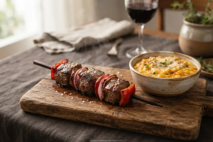 creme de milho para acompanhar churrasco