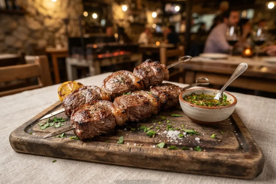 espetinho de bife ancho argentino